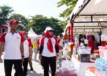 Dongkrak Ekonomi Masyarakat, Bazar UMKM Meriahkan Pekan Sehat HUT ke-49 PT Timah di Bangka Selatan