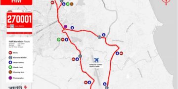 Dari 5K Hingga 21K, Ini Jalur yang Akan Dilalui Tins Half Marathon 2025