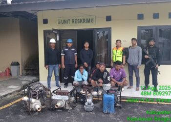 Tiga Penambang Ilegal di Badau Tertangkap Basah, PT Timah Langsung Serahkan ke Aparat