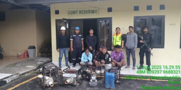Tiga Penambang Ilegal di Badau Tertangkap Basah, PT Timah Langsung Serahkan ke Aparat