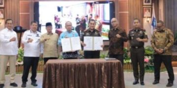 Bupati Bateng Teken MoU Optimalisasi Penggunaan Dana Desa dengan Kejaksaan