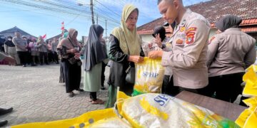Dimulai dari Kelurahan Dul, Polda Babel Gelar Gerakan Pangan Murah Selama Tiga Hari