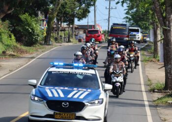 Polres Bangka Selatan Gelar Patroli Skala Besar