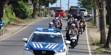 Polres Bangka Selatan Gelar Patroli Skala Besar