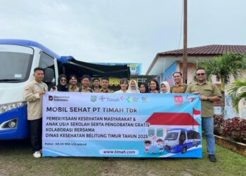 PT Timah Hadirkan Pelayanan Mobil Sehat di SMP Negeri 1 Simpang Pesak