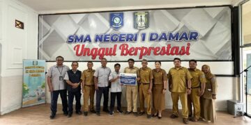PT Timah Bantu Pembangunan Sarana dan Prasarana Sekolah di SMAN 1 Damar Belitung Timur