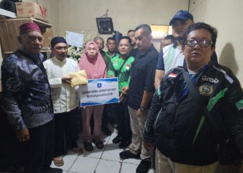 Utusan Ojol dari Babel Disambut Hangat Keluarga Almarhum Affan di Jakarta