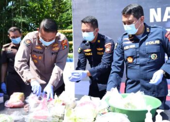 Sabu Belasan Kilogram Hanyut di Laut Belinyu Dimusnahkan, Totalnya Ditaksir Senilai Rp 11 Miliar