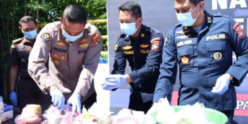 Sabu Belasan Kilogram Hanyut di Laut Belinyu Dimusnahkan, Totalnya Ditaksir Senilai Rp 11 Miliar