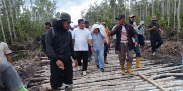 Politisi Gerindra DPRD Basel Geram Resapan Air Sawah Porak-Poranda, Petani Minta Presiden Turun Tangan