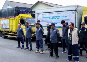 Salurkan Bantuan Logistik, PT TIMAH Tbk Kembali Kerahkan Tim ERG Bantu Penanganan Banjir di Sumatera