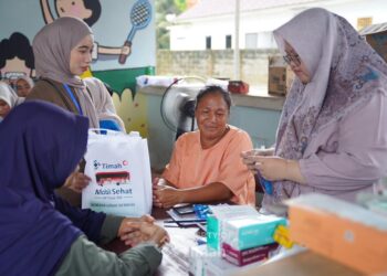 Ratusan Warga Dusun Pangkal Layang Manfaatkan Pelayanan Kesehatan Gratis dari PT Timah Tbk