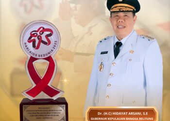 Puncak Hari AIDS Sedunia, Pemprov Babel Raih Penghargaan Tingkat Nasional