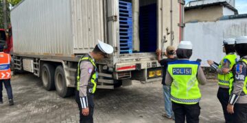 Ditlantas Polda Babel Lakukan Ramp Check Kendaraan di Pangkalbalam