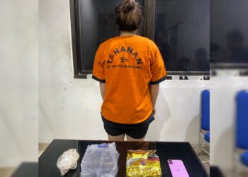 Perempuan 28 Tahun di Pangkalpinang Sembunyikan Sabu 1,1 Kg di Kontrakan