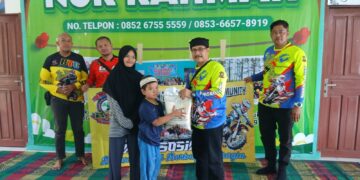Bukan Cuma Hobi, Komunitas Trail Tunjukkan Aksi Nyata Berbagi Sembako