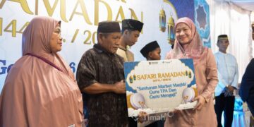 Marbot Masjid Al Falah Beltim Bersyukur Terima Bantuan dari PT TIMAH di Bulan Ramadan