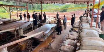 Gudang hingga Tempat Produksi Timah Ilegal di Belitung-Beltim Digerbek Bareskrim dan Polda Babel