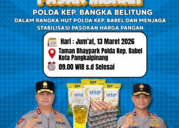 Polda Babel Sediakan Sembako Murah, Telur 10 Butir Hanya Rp10 Ribu