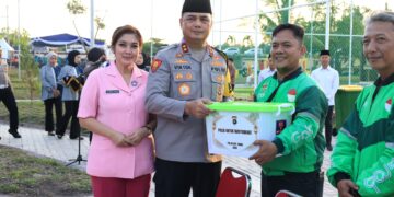 Bukber Bersama Ojol Warnai Syukuran HUT ke-23 Polda Babel
