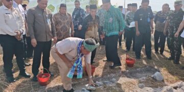Selain Salurkan Bantuan Material Babel Letakkan Batu Pertama Pembangunan Sarana Ibadah MAN 1 Belitung