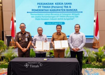 PT TIMAH dan Pemkab Bangka Sepakati Pemanfaatan Lahan Bersama di Kawasan Jelitik 