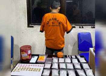 Polda Babel Ringkus Pria Pemilik Sabu 877 Gram dan Ekstasi di Pangkalpinang