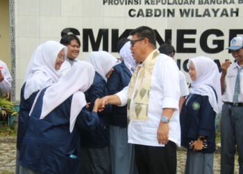 Gubernur Babel Tinjau Langsung Fasilitas dan Kualitas SMKN 2 Tanjungpandan