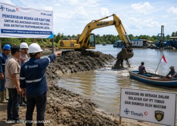 PT Timah Percepat Normalisasi Muara Air Kantung, Pastikan Akses Nelayan Lebih Aman