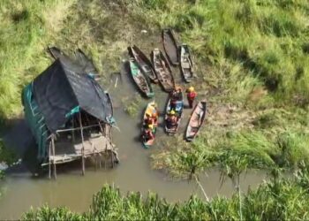 Hari Kelima Pencarian Nelayan Delas, SAR Gunakan Drone Thermal Sisir Sungai Nyirih di Malam Hari