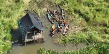 Hari Kelima Pencarian Nelayan Delas, SAR Gunakan Drone Thermal Sisir Sungai Nyirih di Malam Hari