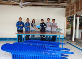 Dari Kursi hingga Tenda, Bantuan PT TIMAH Hidupkan Aktivitas Sosial di Sinar Bulan