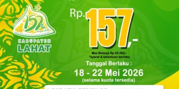 Belanja Murah Rp157, Cara BSB Genjot UMKM Go Digital di HUT Lahat ke-157