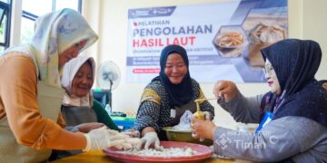 Warga Nelayan Bangka Dilatih Produksi Ampiang dan Kericu, Upaya PT Timah Genjot Ekonomi Pesisir