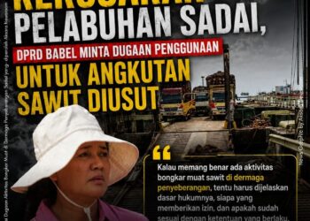 Polemik Kerusakan Dermaga Sadai, DPRD Babel Minta Dugaan Penggunaan untuk Angkutan Sawit Diusut