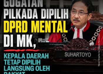 Gugatan Pilkada Dipilih DPRD Mental di MK, Tegaskan Kepala Daerah Tetap Dipilih Rakyat
