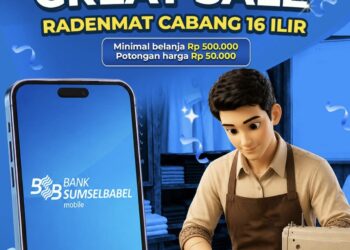 Gunakan QRIS BSB Mobile, Nasabah Nikmati Potongan Harga Selama Palembang Great Sale