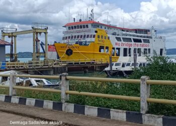Dermaga Sadai Rusak, ASDP Sebut Aktivitas Tongkang Sawit Sandar di Dermaga Berbeda