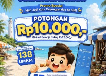 Bank Sumsel Babel Genjot Transaksi Digital, Tebar Promo QRIS di Belitung Expo 2026