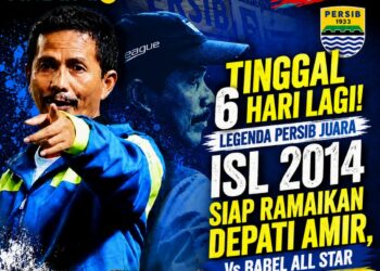 Tinggal 6 Hari Lagi! Legenda Persib Juara ISL 2014 Siap Ramaikan Depati Amir, Simak Informasi Tiketnya