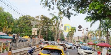 Jantung Kota Pangkalpinang Semrawut, Trotoar Masif Beralih Fungsi Kerap Picu Kemacetan Parah
