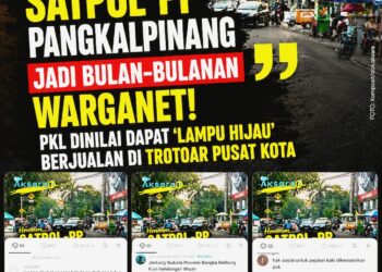 Satpol PP Pangkalpinang Jadi Bulan-bulanan Warganet! PKL Dinilai Dapat ‘Lampu Hijau’ Berjualan di Trotoar Pusat Kota