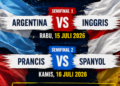 Tak Ada Tim Kuda Hitam! Argentina vs Inggris, Prancis Tantang Spanyol di Semifinal Piala Dunia 2026