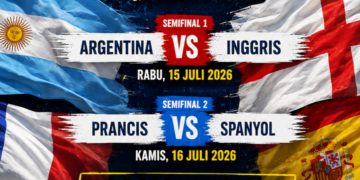 Tak Ada Tim Kuda Hitam! Argentina vs Inggris, Prancis Tantang Spanyol di Semifinal Piala Dunia 2026