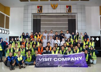 48 Mahasiswa Teknik Pertambangan Unsri Intip Langsung Proses Penambangan dan Peleburan di PT TIMAH