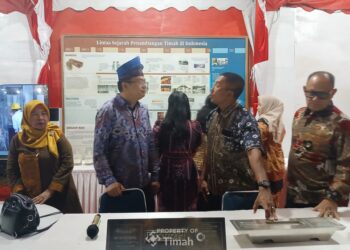 Kenalkan Proses Pengolahan Timah, Stand PT TIMAH Ramai Disambangi Warga Simpang Teritip