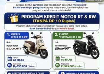 Bank Sumsel Babel Luncurkan Kredit Kendaraan Tanpa DP, RT/RW di Pangkalpinang Dapat Program Khusus