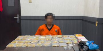 Masih 21 Tahun, AP Dibekuk Bawa Ribuan Ekstasi hingga Sabu di Pangkalpinang