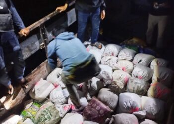 176 Karung Pasir Timah Ilegal Disembunyikan, Truk Ditemukan 4,5 Km dari Pantai Belitung
