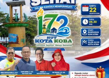 HUT Koba ke-172, Jalan Sehat Digelar Sabtu Pagi, Ada Hadiah Sepeda Motor